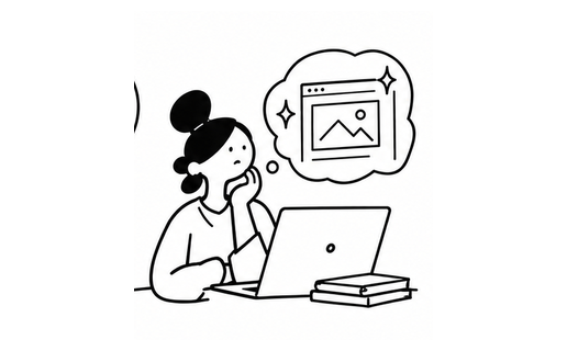 迷っている人のイラスト